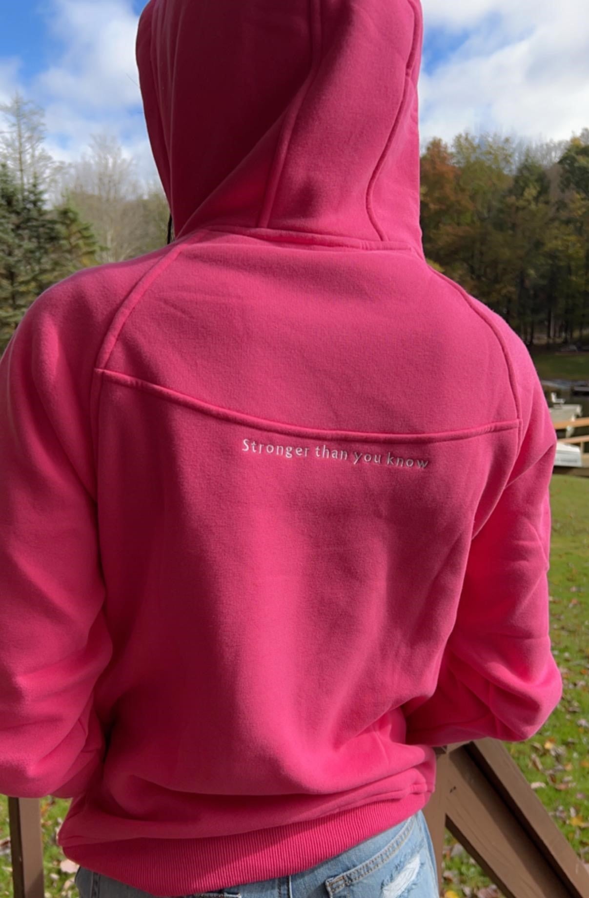 Pink (hot) Hooded Sweatshirt