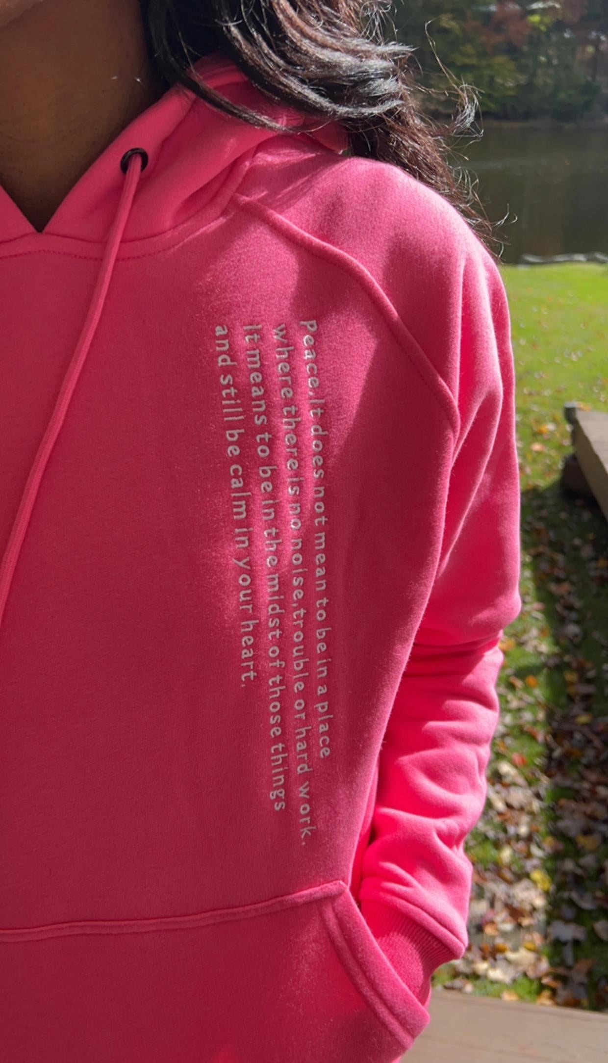 Pink (hot) Hooded Sweatshirt