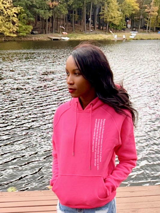 Pink (hot) Hooded Sweatshirt